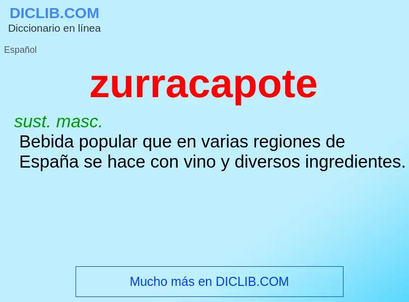 Wat is zurracapote - definition