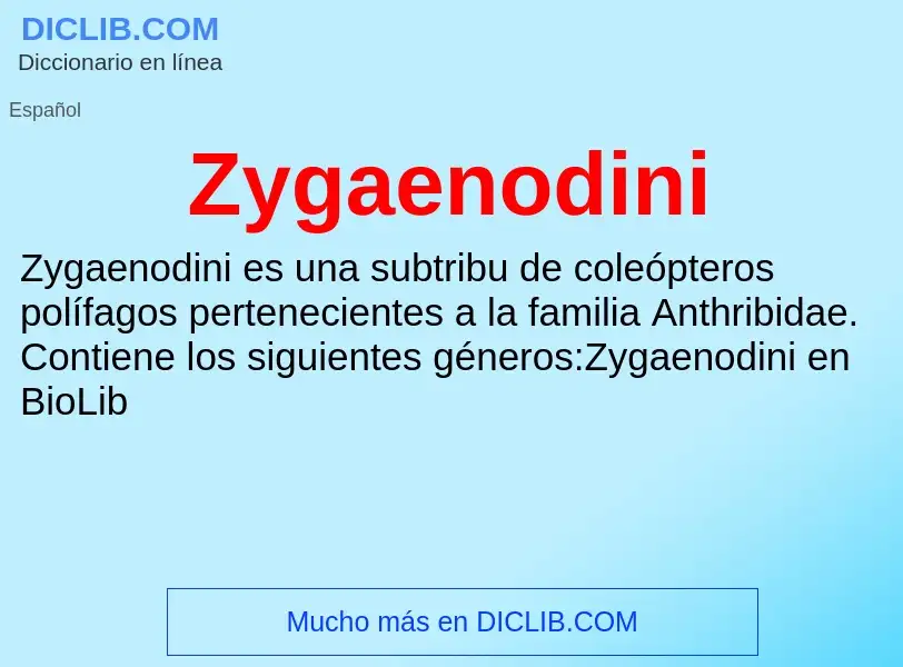 Что такое Zygaenodini - определение