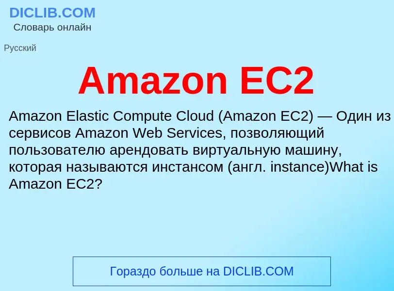 What is Amazon EC2 - meaning and definition