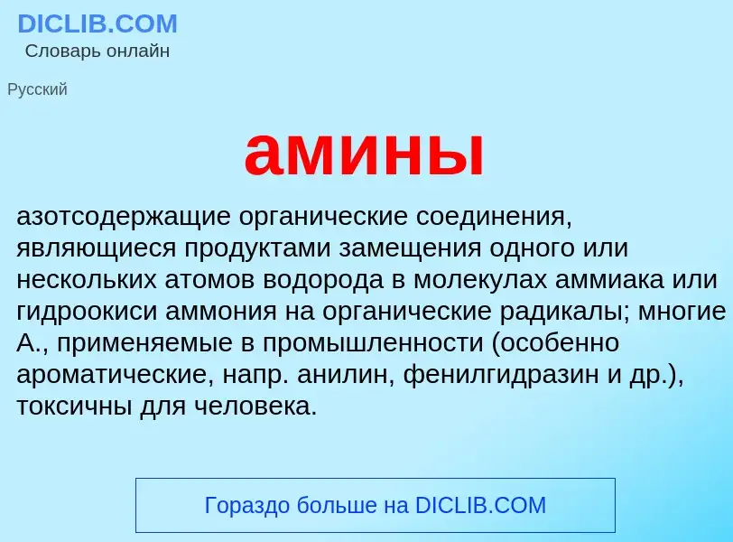 What is амины - definition