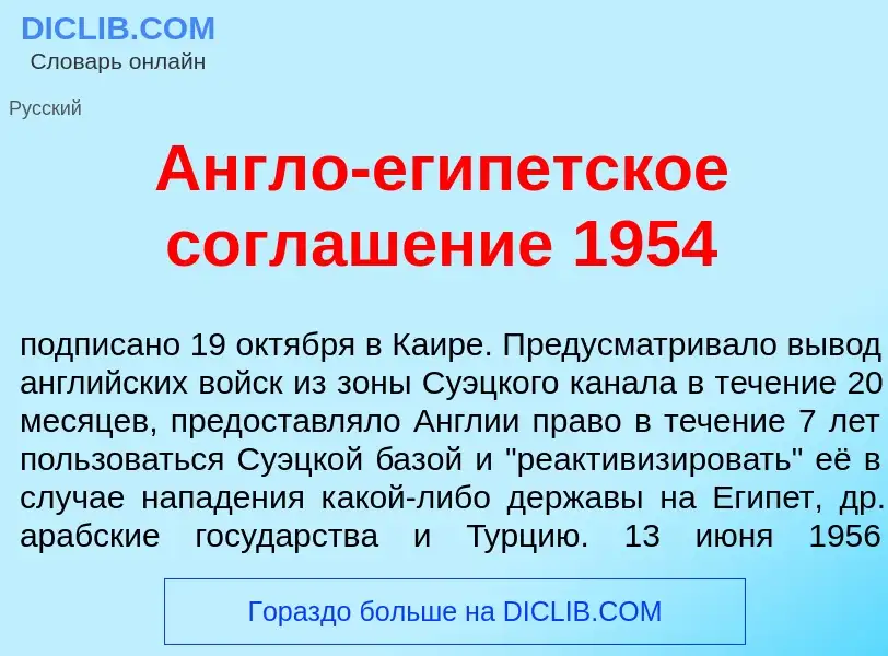 Что такое <font color="red">А</font>нгло-ег<font color="red">и</font>петское соглаш<font color="red"