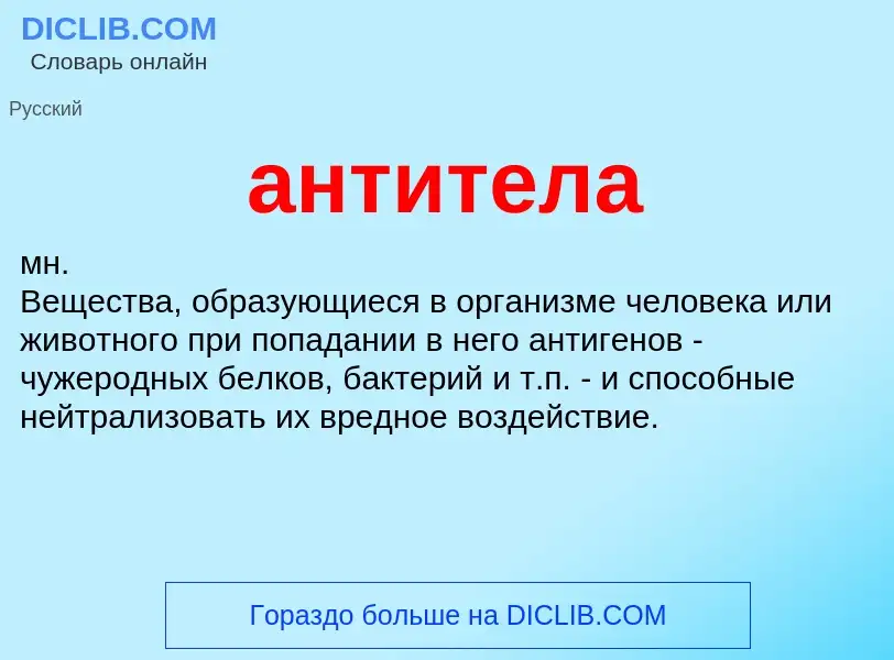 What is антитела - definition