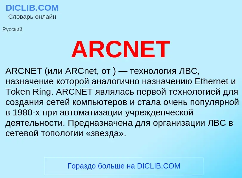 Τι είναι ARCNET - ορισμός