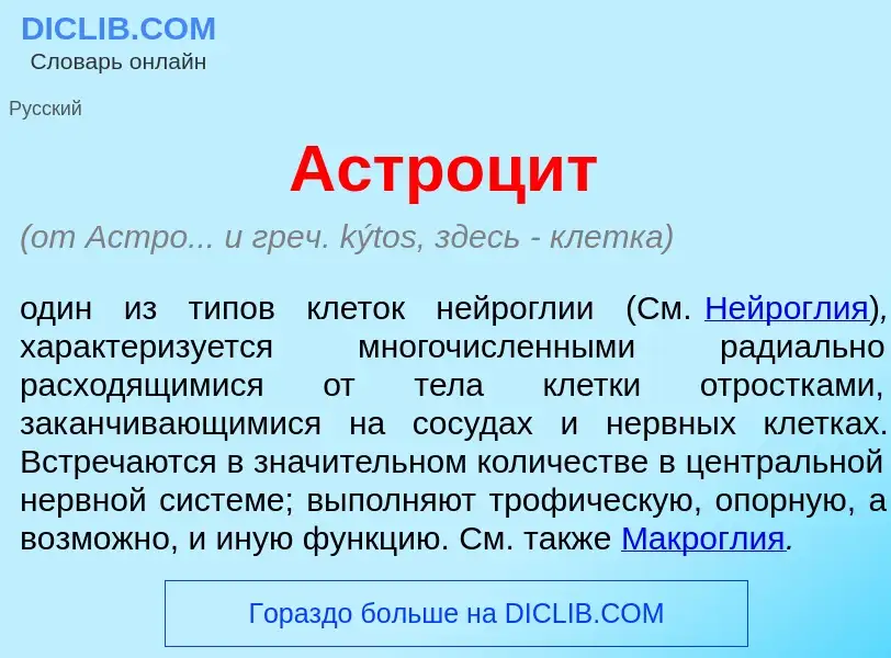 Che cos'è Астроц<font color="red">и</font>т - definizione