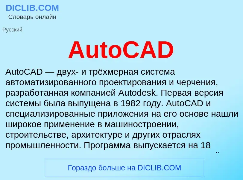 Che cos'è AutoCAD - definizione