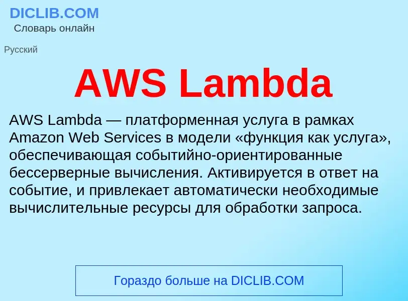 Τι είναι AWS Lambda - ορισμός