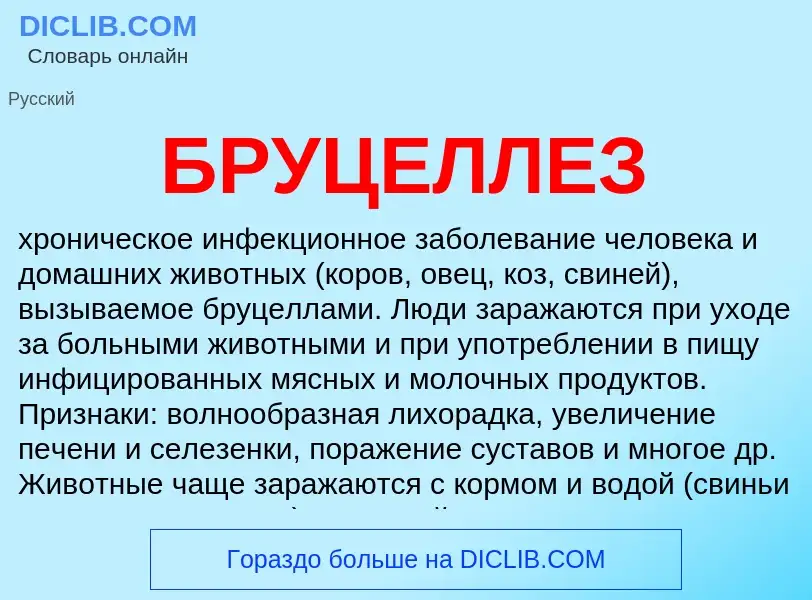 O que é БРУЦЕЛЛЕЗ - definição, significado, conceito