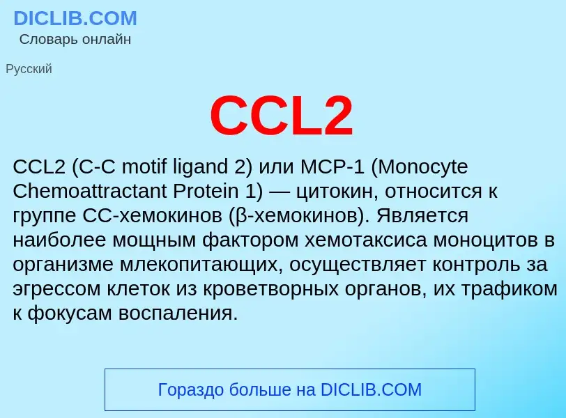 Che cos'è CCL2 - definizione