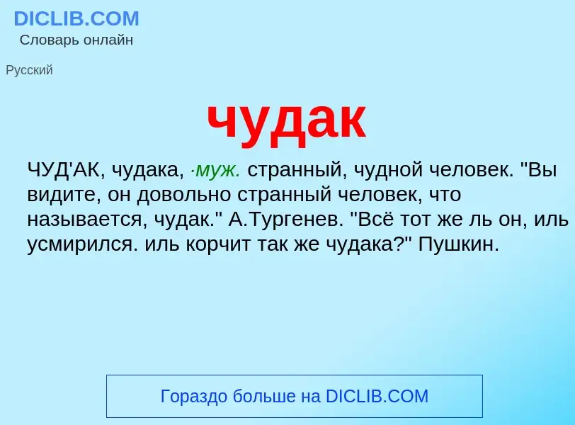 Что такое чудак - определение