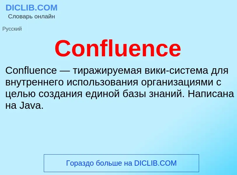 Что такое Confluence - определение