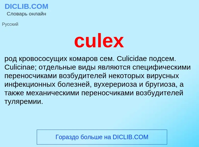 Что такое culex - определение