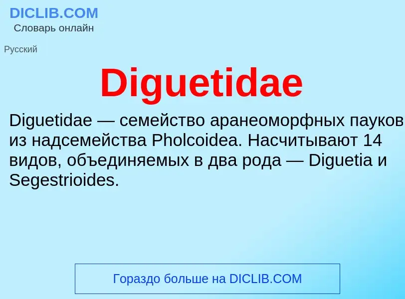 Что такое Diguetidae - определение