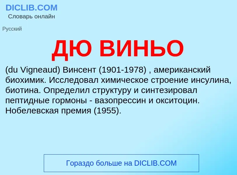 What is ДЮ ВИНЬО - definition