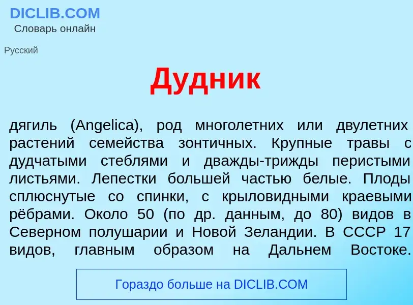 What is Д<font color="red">у</font>дник - meaning and definition