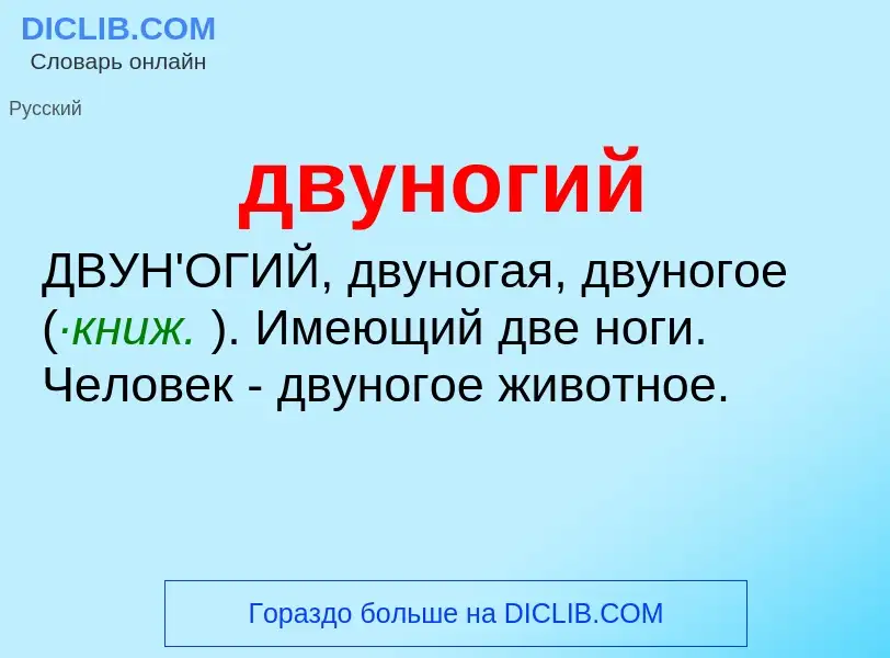 O que é двуногий - definição, significado, conceito