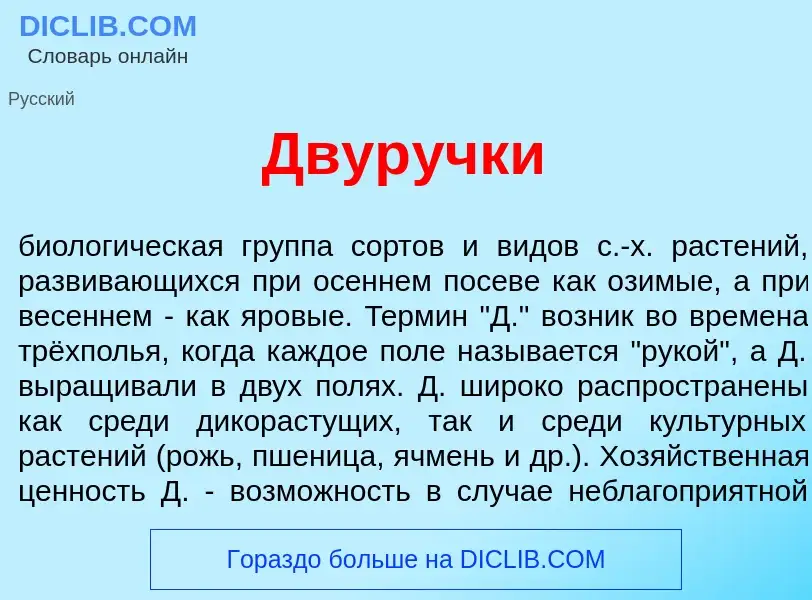 Что такое Двур<font color="red">у</font>чки - определение