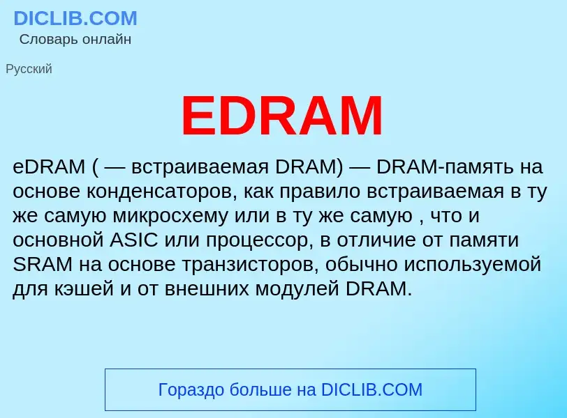 Was ist EDRAM - Definition