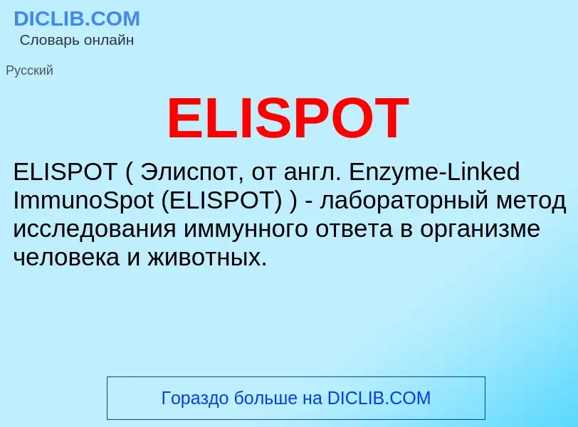 Что такое ELISPOT - определение