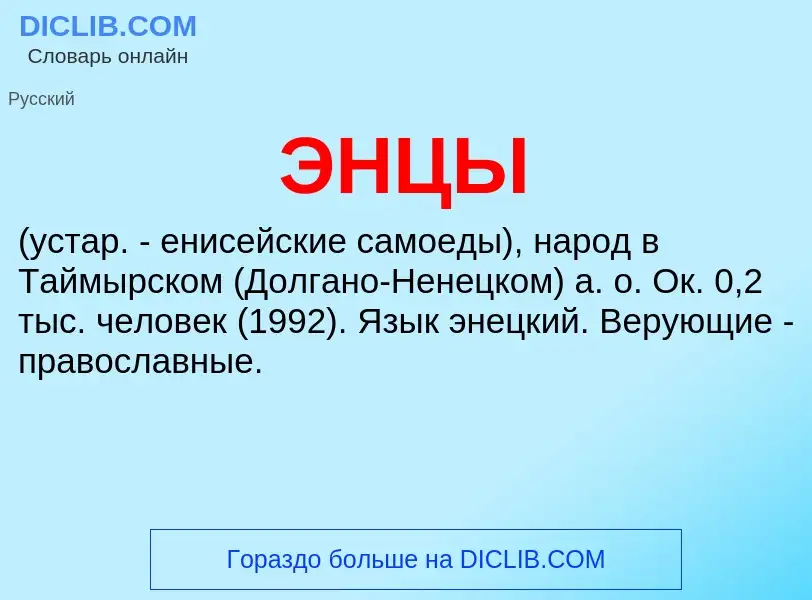 What is ЭНЦЫ - definition