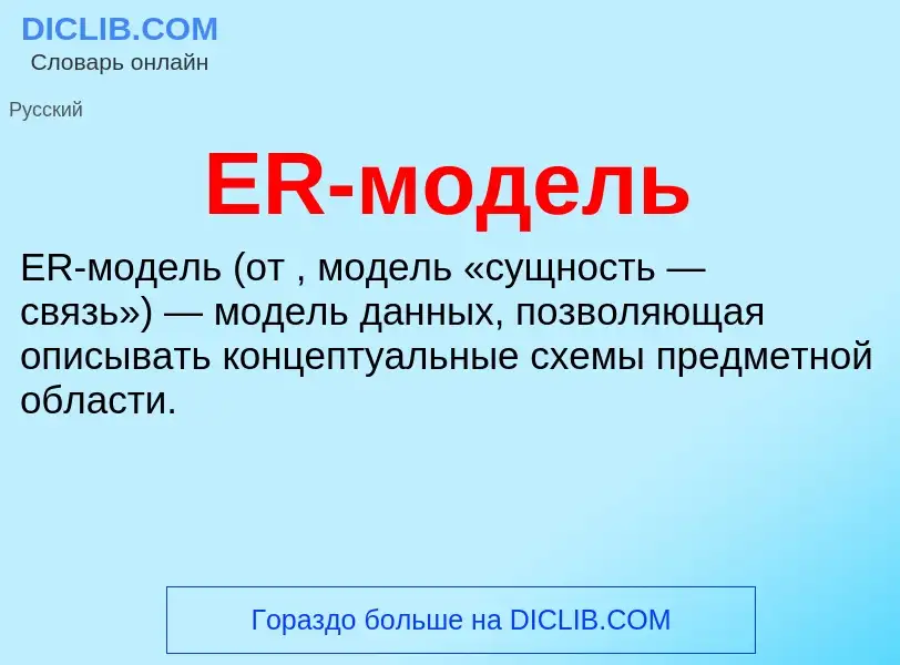 Wat is ER-модель - definition