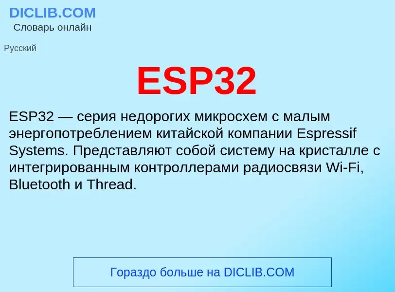 Что такое ESP32 - определение