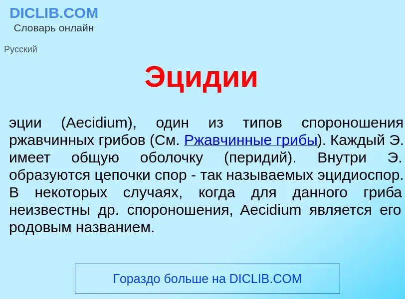 Что такое Эц<font color="red">и</font>дии - определение