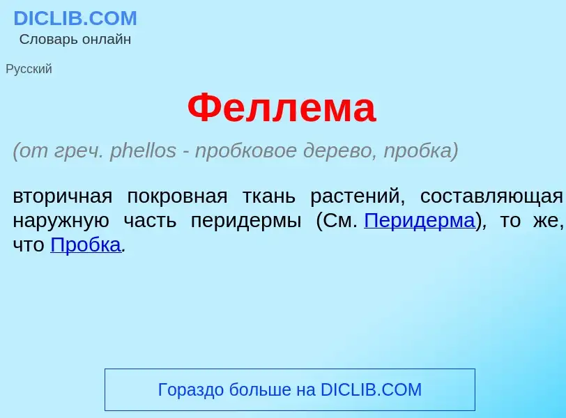 ¿Qué es Фелл<font color="red">е</font>ма? - significado y definición