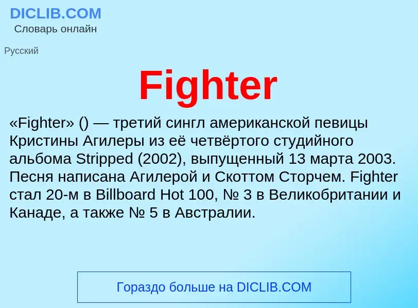 Что такое Fighter - определение