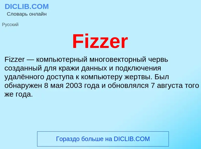 Что такое Fizzer - определение