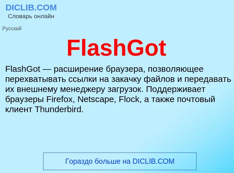 Was ist FlashGot - Definition