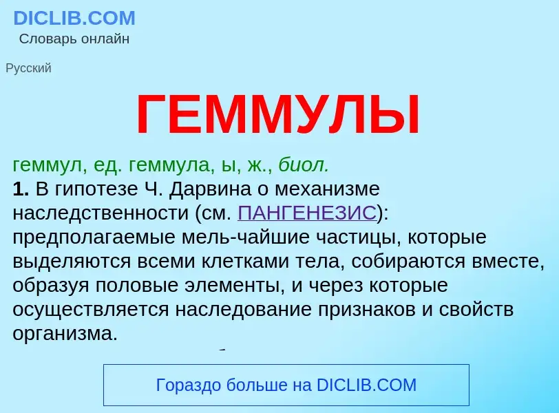 Что такое ГЕММУЛЫ - определение