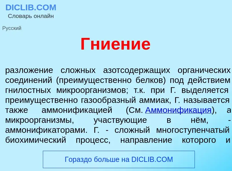 What is Гни<font color="red">е</font>ние - definition