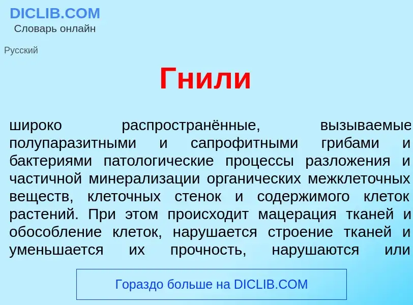 Что такое Гн<font color="red">и</font>ли - определение