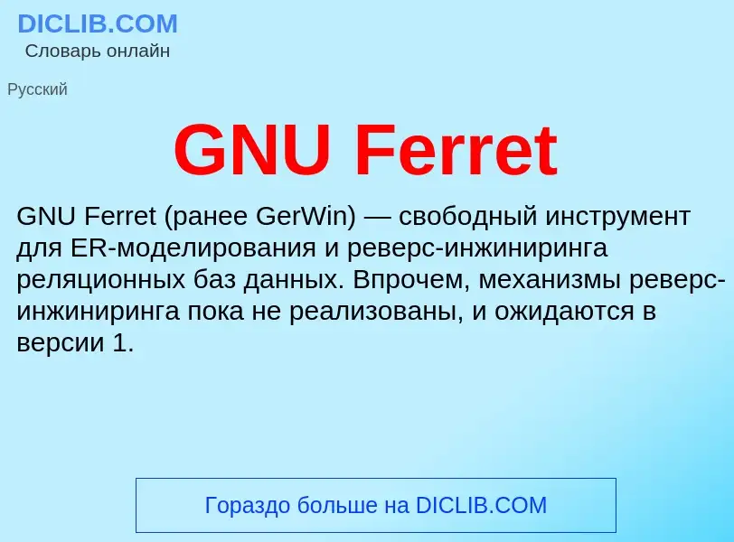 Was ist GNU Ferret - Definition