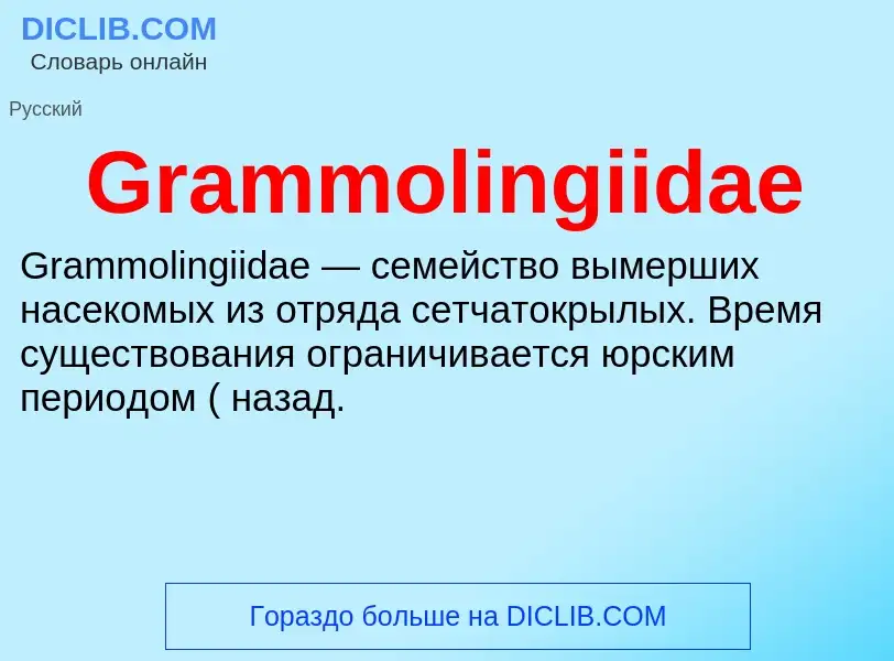 Что такое Grammolingiidae - определение