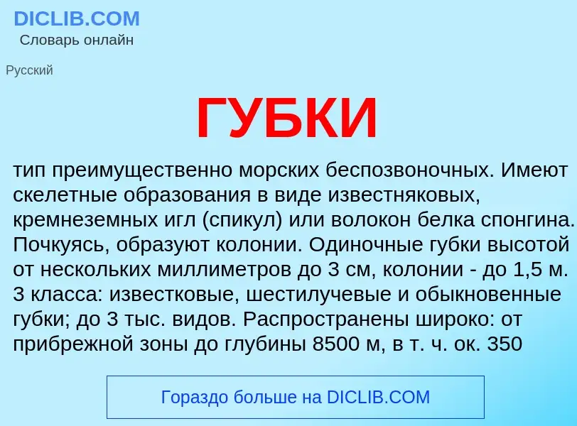 What is ГУБКИ - definition