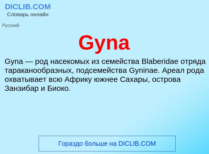 Что такое Gyna - определение