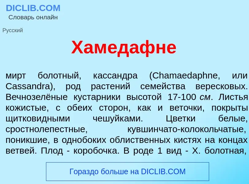 Что такое Хамед<font color="red">а</font>фне - определение