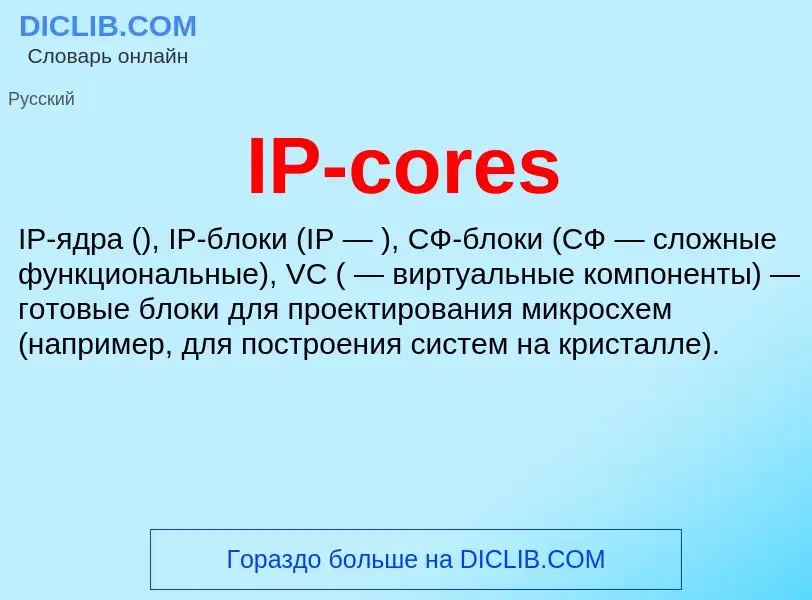 Wat is IP-cores - definition