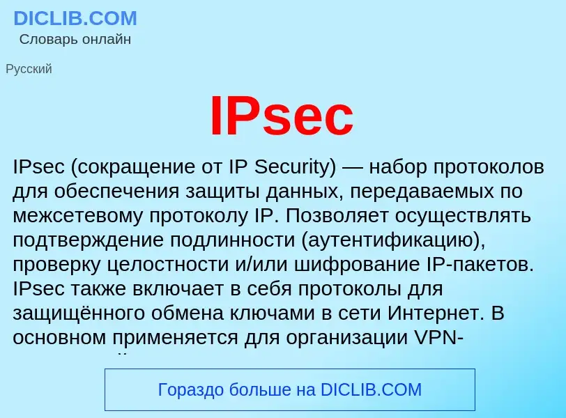 Wat is IPsec - definition