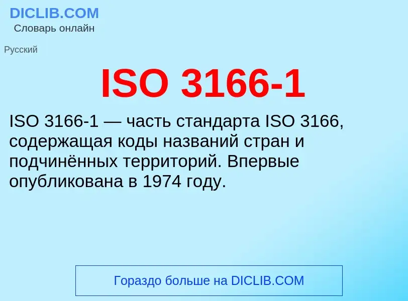 Wat is ISO 3166-1 - definition