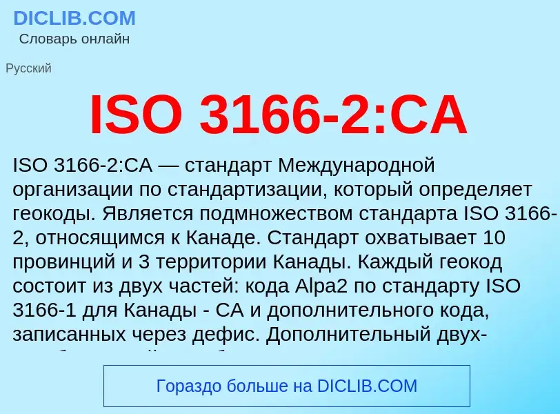 Wat is ISO 3166-2:CA - definition