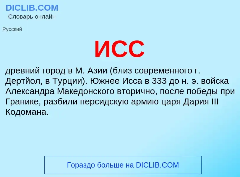 Wat is ИСС - definition