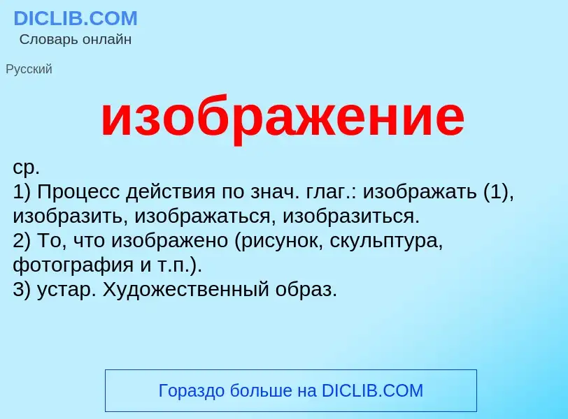 Τι είναι изображение - ορισμός