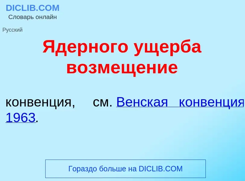 ¿Qué es <font color="red">Я</font>дерного ущ<font color="red">е</font>рба возмещ<font color="red">е<