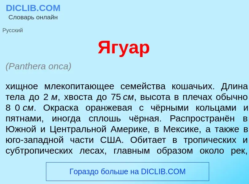 Что такое Ягу<font color="red">а</font>р - определение