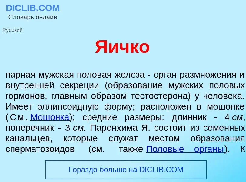 Что такое Я<font color="red">и</font>чко - определение