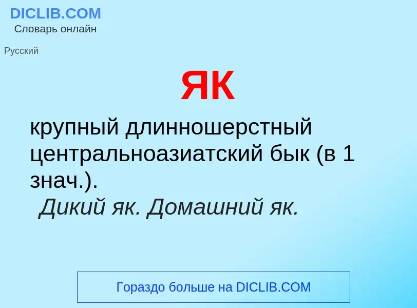 What is ЯК - definition