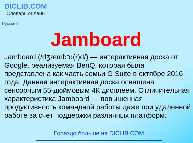 Was ist Jamboard - Definition