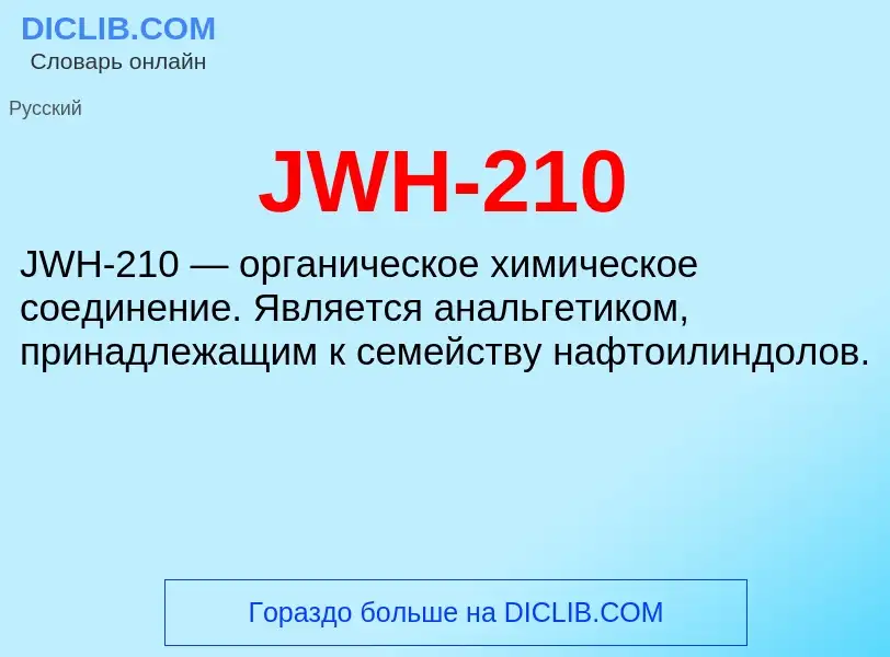 What is JWH-210 - definition